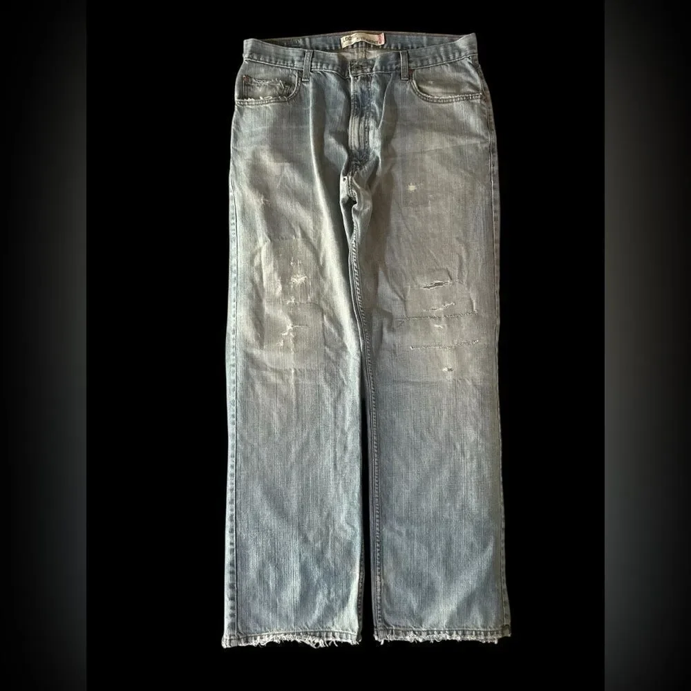 Men’s Levi’s distressed 569 loose straight jeans 36/34